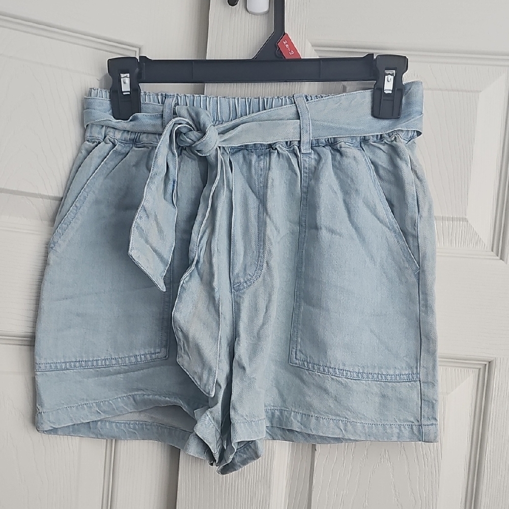 YFB women's Indigo Pale blue  Atlanta Denim casual Short.  #468